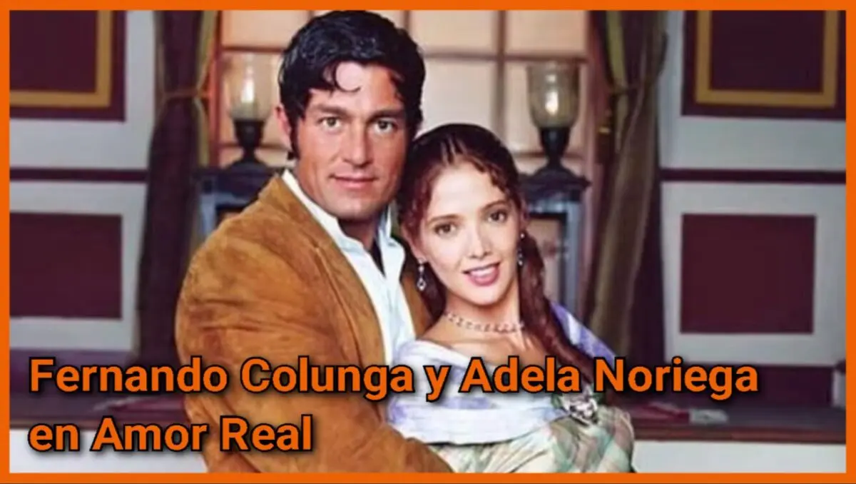Escena de la telenovela Amor Real protagonizada por Adela Noriega y Fernando Colunga